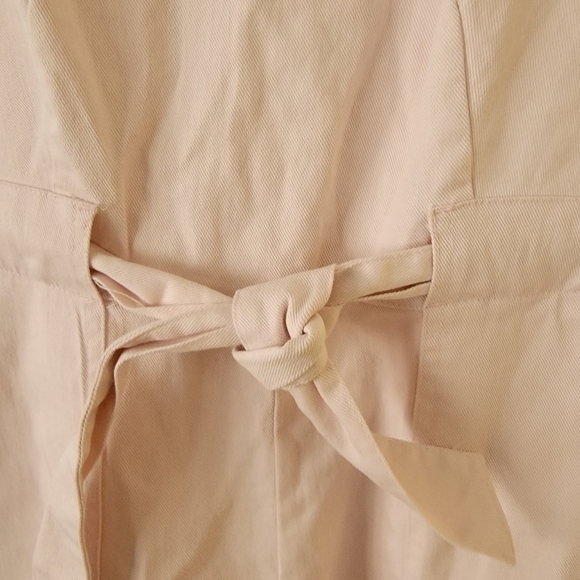 Copper Key Sz L Jumpsuit Straight Wide Leg Belted Square Neck Crop Pink - Picture 4 of 11